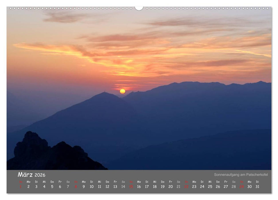 Traumhafte Bergwelt Kalender (CALVENDO Premium Wandkalender 2026)