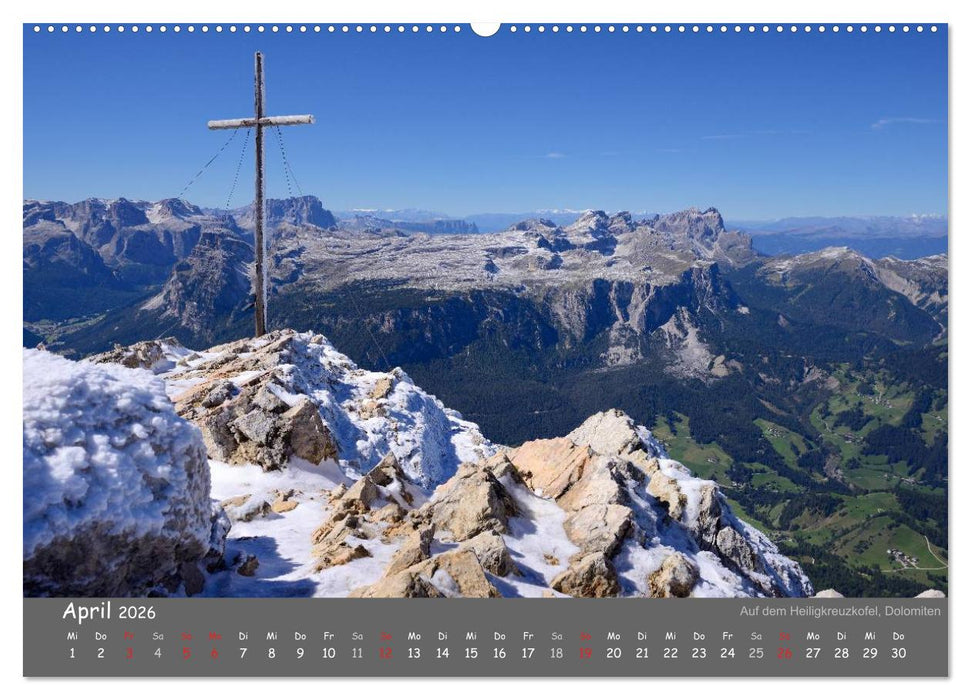 Traumhafte Bergwelt Kalender (CALVENDO Premium Wandkalender 2026)