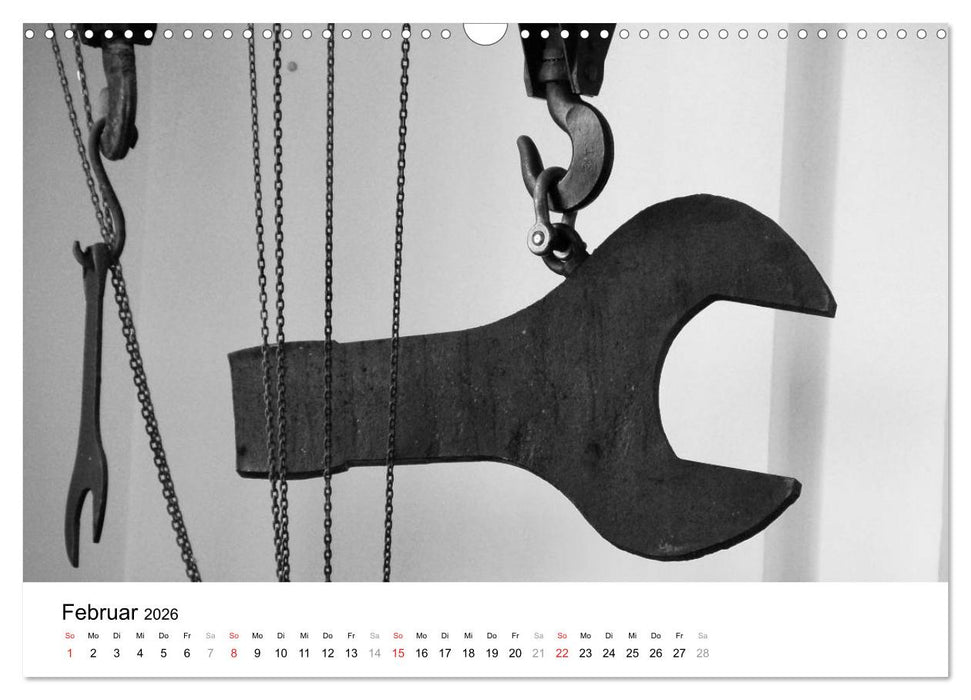 Helden der Arbeit - Alte Arbeitsmittel des Ruhrgebiets (CALVENDO Wandkalender 2026)