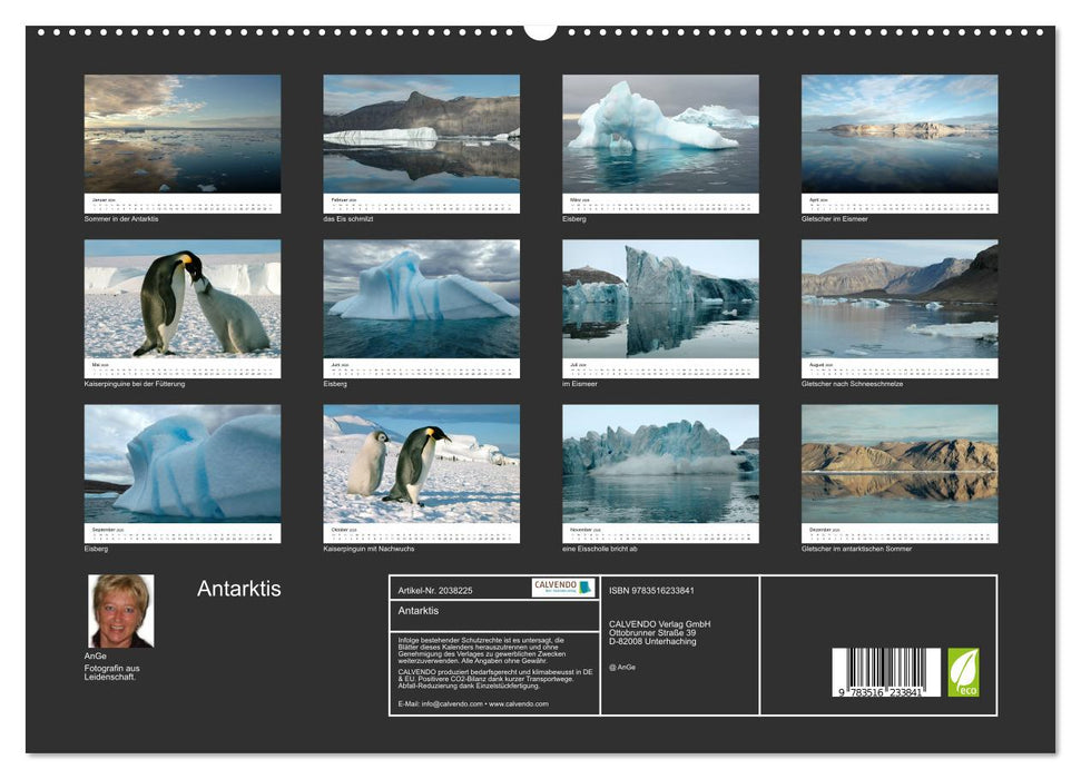 Antarktis (CALVENDO Premium Wandkalender 2026)