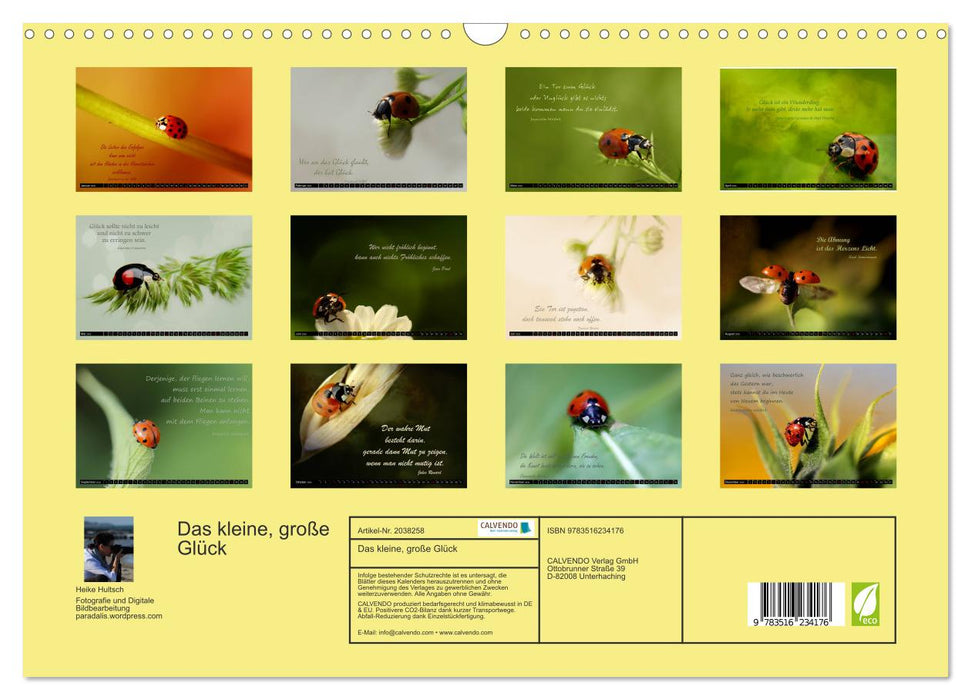 Das kleine, große Glück (CALVENDO Wandkalender 2026)