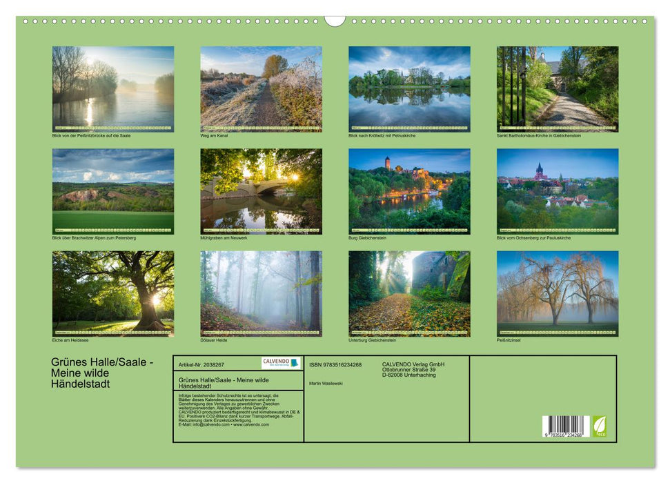 Grünes Halle/Saale - Meine wilde Händelstadt (CALVENDO Wandkalender 2026)
