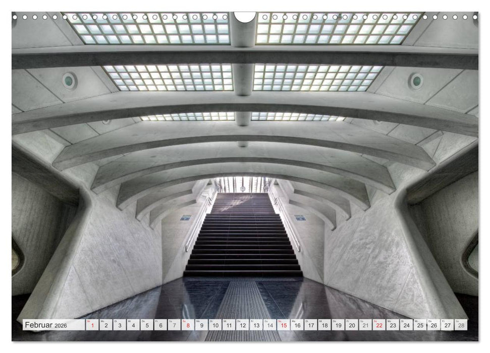 Treppenhäuser architektonische Kunstwerke (CALVENDO Wandkalender 2026)