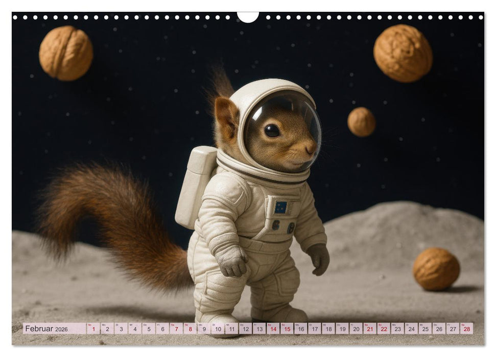 Die geheime Welt der Eichhörnchen (CALVENDO Wandkalender 2026)