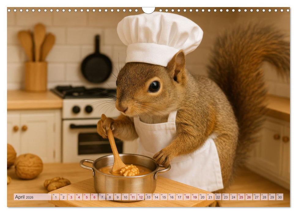 Die geheime Welt der Eichhörnchen (CALVENDO Wandkalender 2026)
