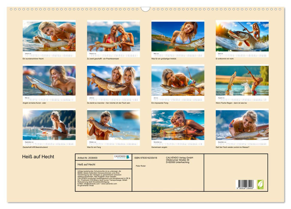 Heiß auf Hecht (CALVENDO Wandkalender 2026)