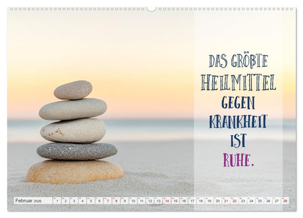 Herzliche Wünsche zur Genesung (CALVENDO Wandkalender 2026)