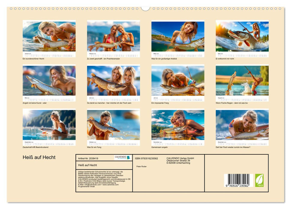 Heiß auf Hecht (CALVENDO Premium Wandkalender 2026)