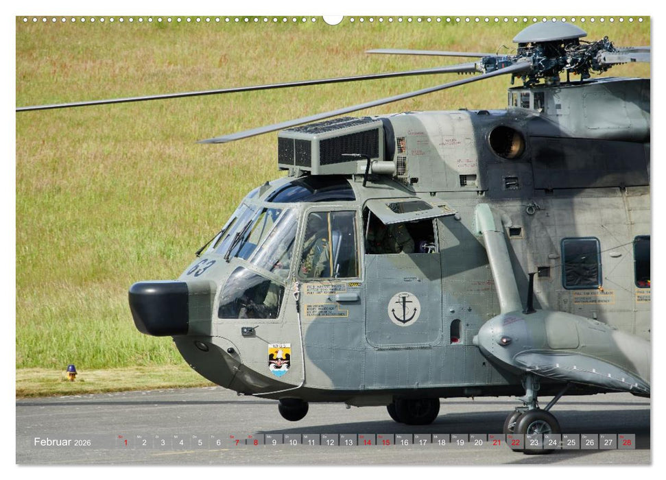 Flugzeuge und Hubschrauber im Porträt (CALVENDO Premium Wandkalender 2026)