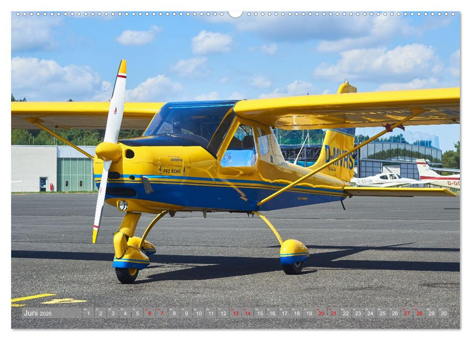 Flugzeuge und Hubschrauber im Porträt (CALVENDO Premium Wandkalender 2026)