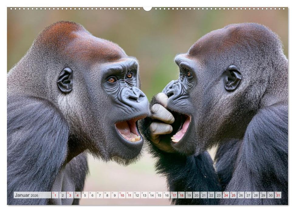 Wildes Leben im Regenwald (CALVENDO Wandkalender 2026)