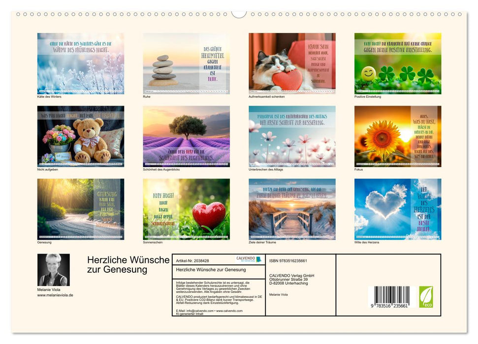 Herzliche Wünsche zur Genesung (CALVENDO Premium Wandkalender 2026)