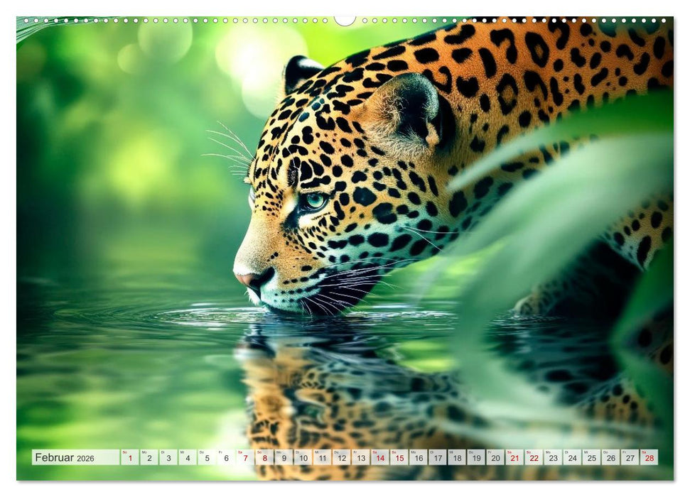 Wildes Leben im Regenwald (CALVENDO Premium Wandkalender 2026)