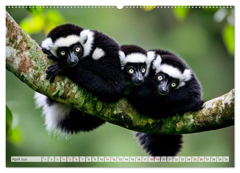 Wildes Leben im Regenwald (CALVENDO Premium Wandkalender 2026)