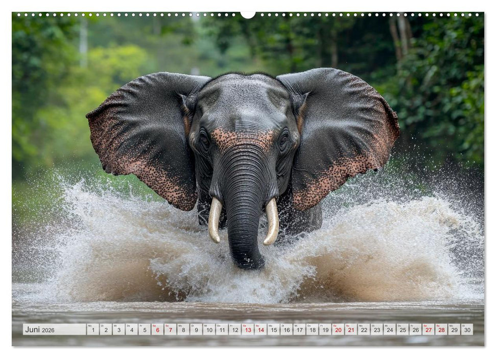 Wildes Leben im Regenwald (CALVENDO Premium Wandkalender 2026)