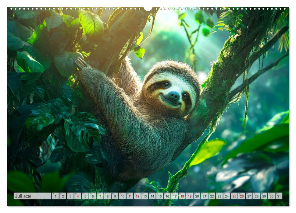 Wildes Leben im Regenwald (CALVENDO Premium Wandkalender 2026)