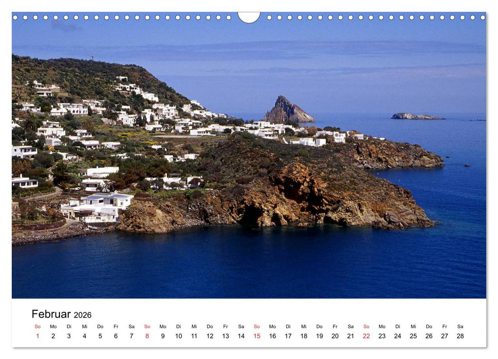 Die Liparischen Inseln (CALVENDO Wandkalender 2026)