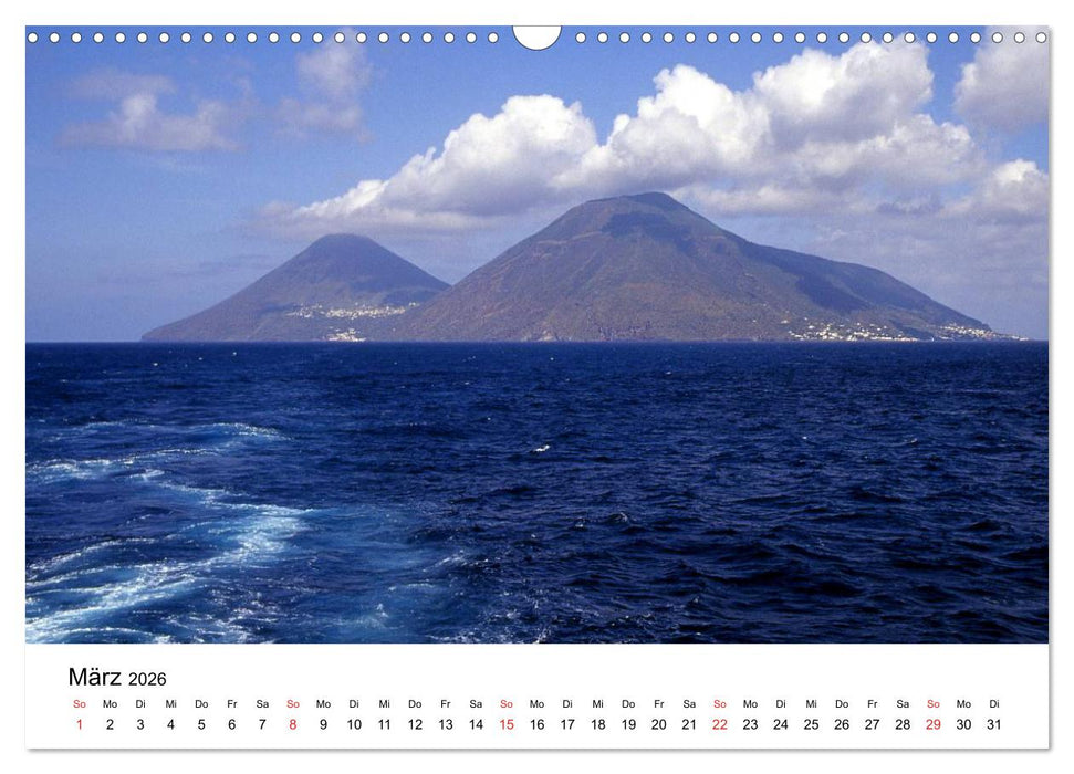 Die Liparischen Inseln (CALVENDO Wandkalender 2026)