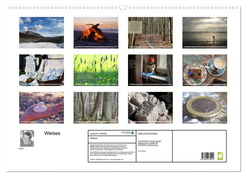 Weises (CALVENDO Wandkalender 2026)