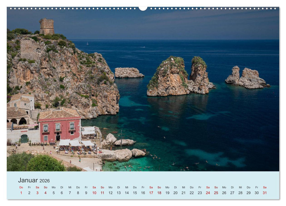 Sizilien – Die Insel, auf der es keinen Winter gibt (CALVENDO Wandkalender 2026)