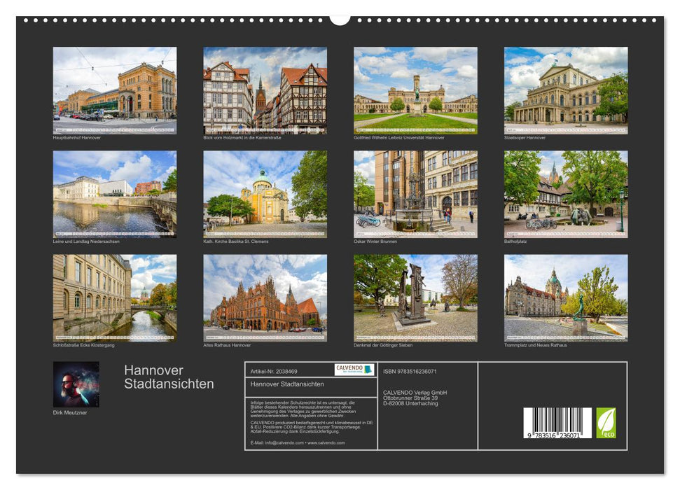 Hannover Stadtansichten (CALVENDO Premium Wandkalender 2026)