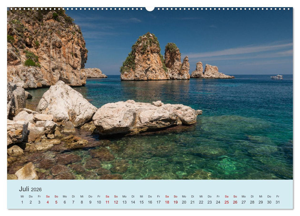 Sizilien – Die Insel, auf der es keinen Winter gibt (CALVENDO Premium Wandkalender 2026)