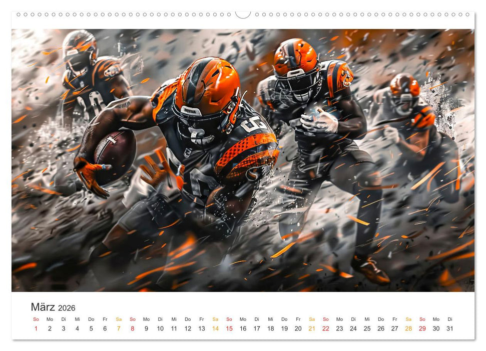 American Football - coole Momente (CALVENDO Wandkalender 2026)