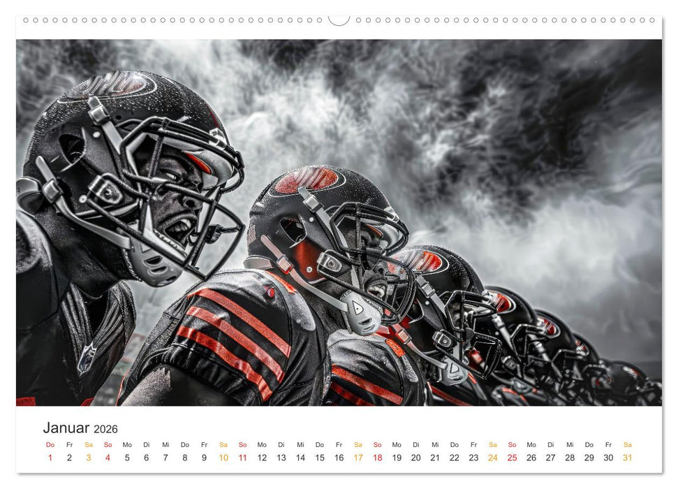 American Football - coole Momente (CALVENDO Premium Wandkalender 2026)