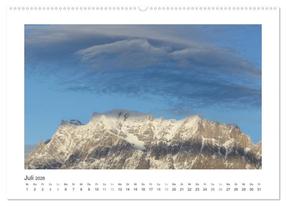 Die schönsten Gipfel der Alpen - Giganten aus Fels und Eis (CALVENDO Premium Wandkalender 2026)