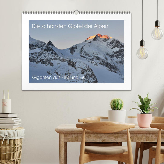 Die schönsten Gipfel der Alpen - Giganten aus Fels und Eis (CALVENDO Wandkalender 2026)