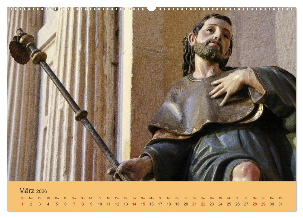 Auf den Spuren von Santiago - Wandern, Staunen, Seele baumeln lassen. (CALVENDO Premium Wandkalender 2026)