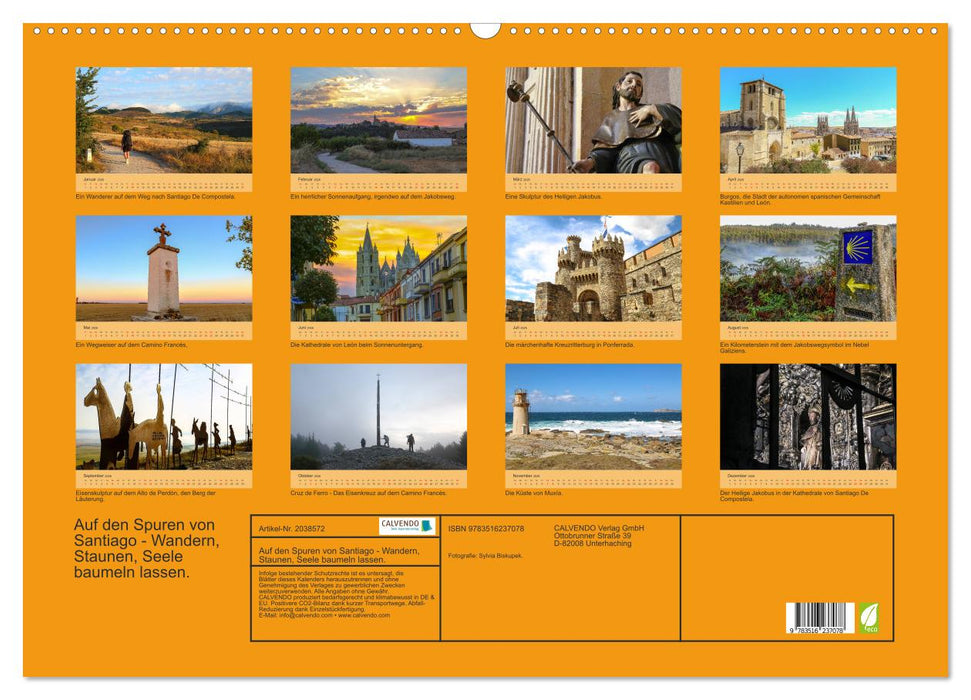 Auf den Spuren von Santiago - Wandern, Staunen, Seele baumeln lassen. (CALVENDO Wandkalender 2026)