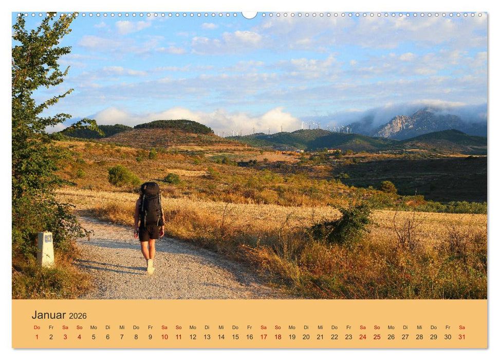 Auf den Spuren von Santiago - Wandern, Staunen, Seele baumeln lassen. (CALVENDO Wandkalender 2026)