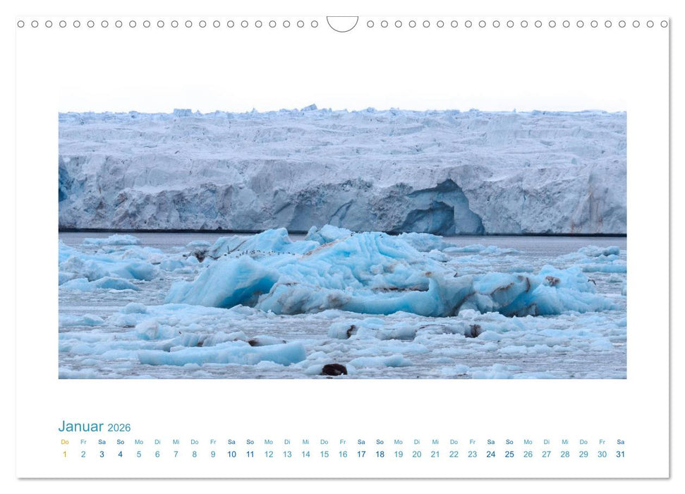 Spitzbergen - Landschaft - Eis - Tierwelt (CALVENDO Wandkalender 2026)