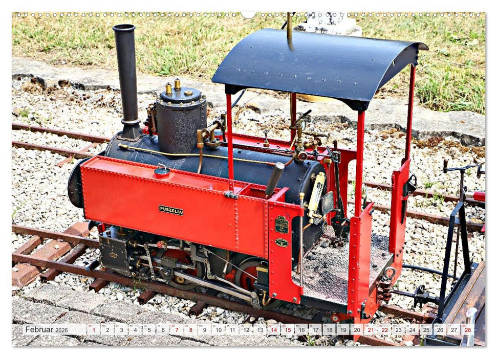 Modell-Lokomotiven beim Dampfmodellbau - Treffen in Bisingen (CALVENDO Premium Wandkalender 2026)