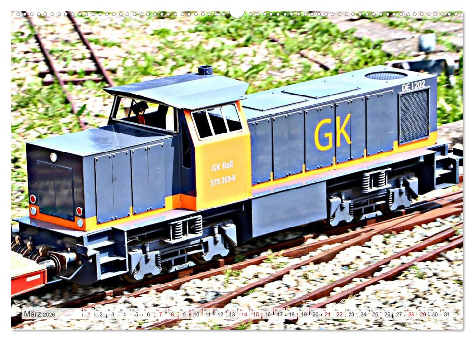 Modell-Lokomotiven beim Dampfmodellbau - Treffen in Bisingen (CALVENDO Premium Wandkalender 2026)