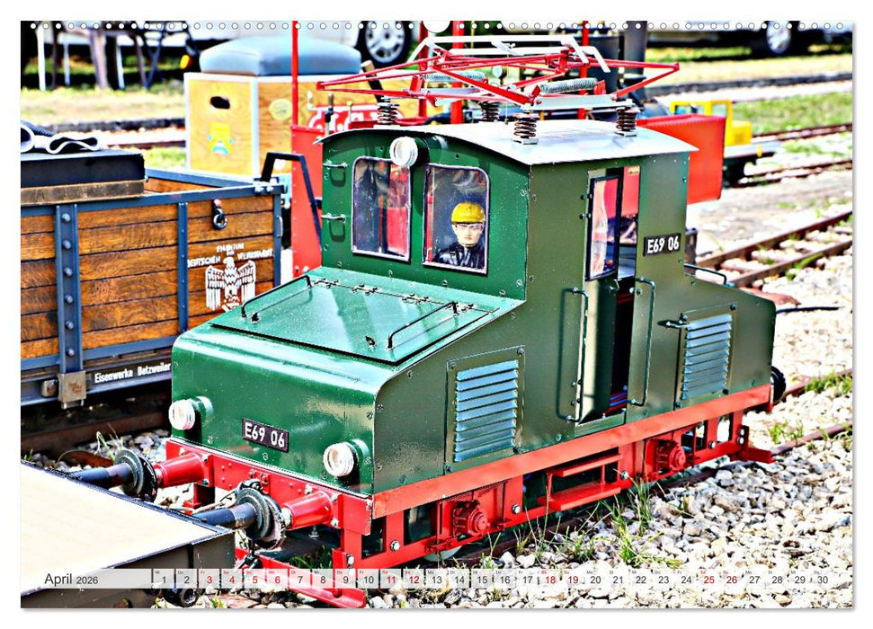 Modell-Lokomotiven beim Dampfmodellbau - Treffen in Bisingen (CALVENDO Premium Wandkalender 2026)