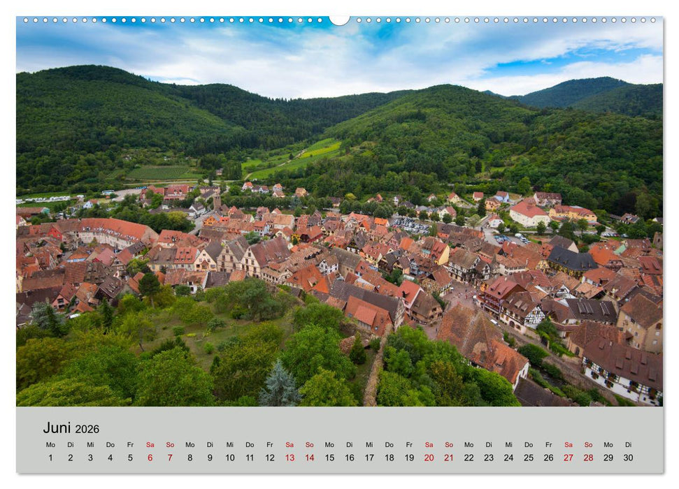 Die Weinstaße im Elsass (CALVENDO Wandkalender 2026)