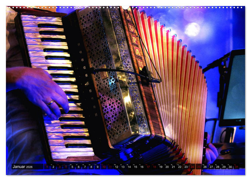 Klangvielfalt Akkordeon (CALVENDO Premium Wandkalender 2026)