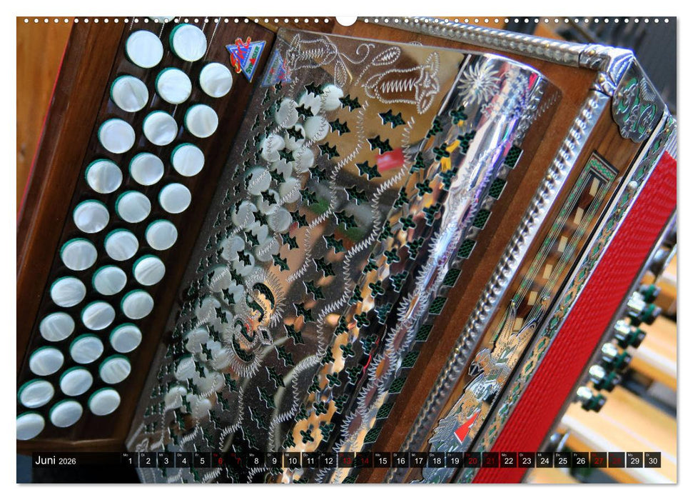 Klangvielfalt Akkordeon (CALVENDO Premium Wandkalender 2026)
