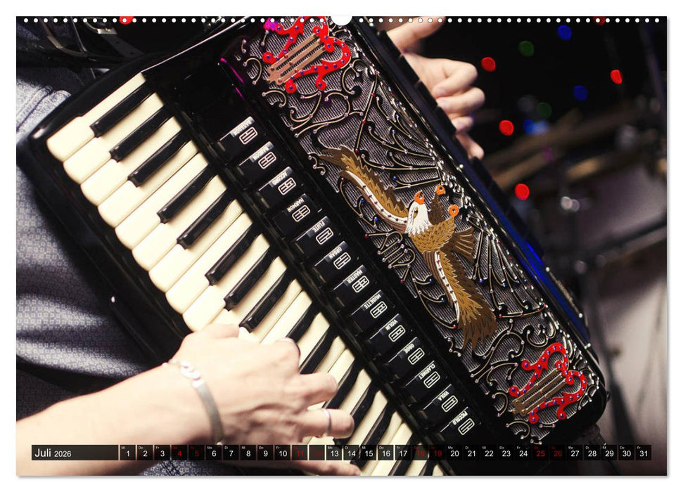 Klangvielfalt Akkordeon (CALVENDO Premium Wandkalender 2026)