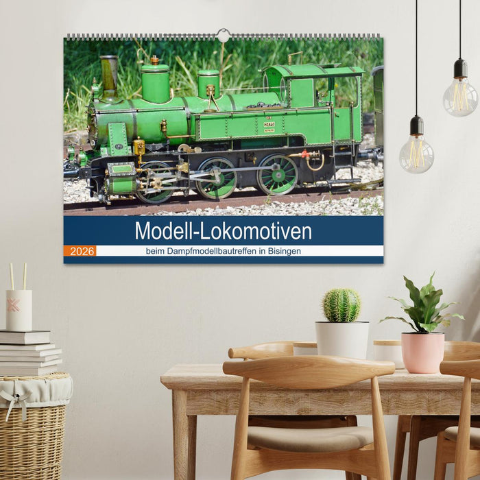 Modell-Lokomotiven beim Dampfmodellbautreffen in Bisingen (CALVENDO Wandkalender 2026)