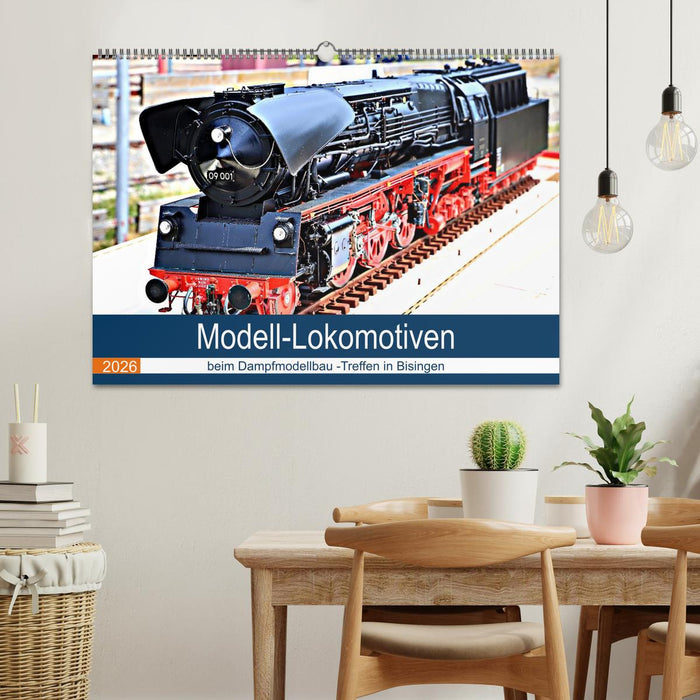 Modell-Lokomotiven beim Dampfmodellbau - Treffen in Bisingen (CALVENDO Wandkalender 2026)