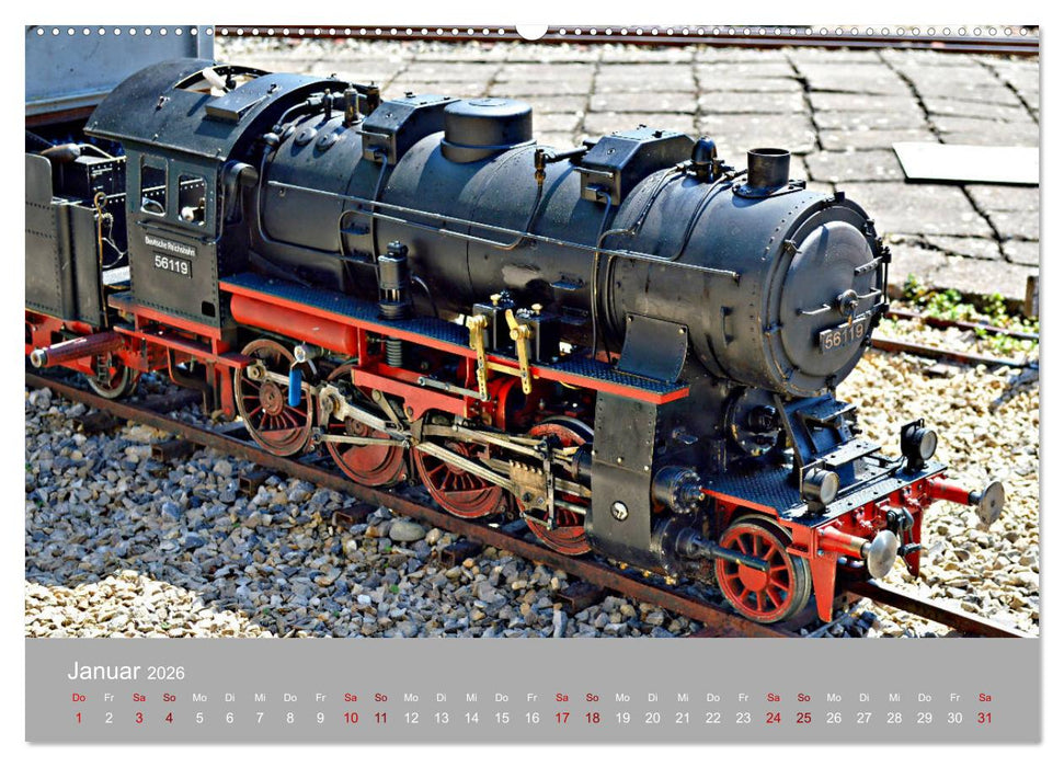 Modell-Lokomotiven beim Dampfmodellbautreffen in Bisingen (CALVENDO Wandkalender 2026)