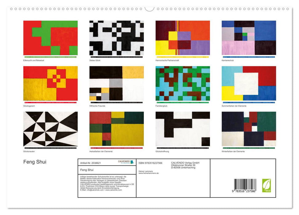 Feng Shui (CALVENDO Premium Wandkalender 2026)