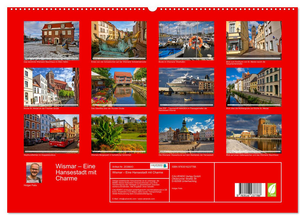 Wismar – Eine Hansestadt mit Charme (CALVENDO Premium Wandkalender 2026)