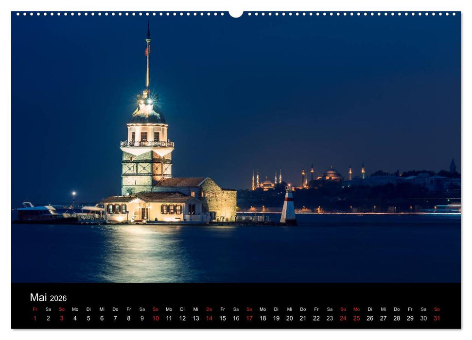 Istanbul - Stadt am Bosporus (CALVENDO Premium Wandkalender 2026)