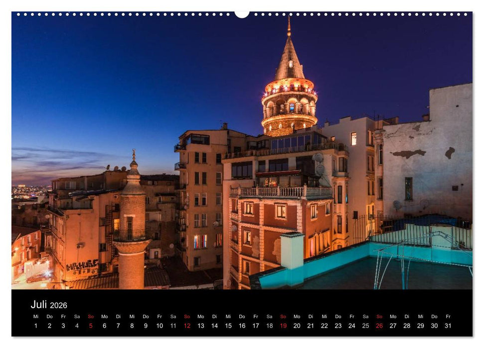 Istanbul - Stadt am Bosporus (CALVENDO Premium Wandkalender 2026)