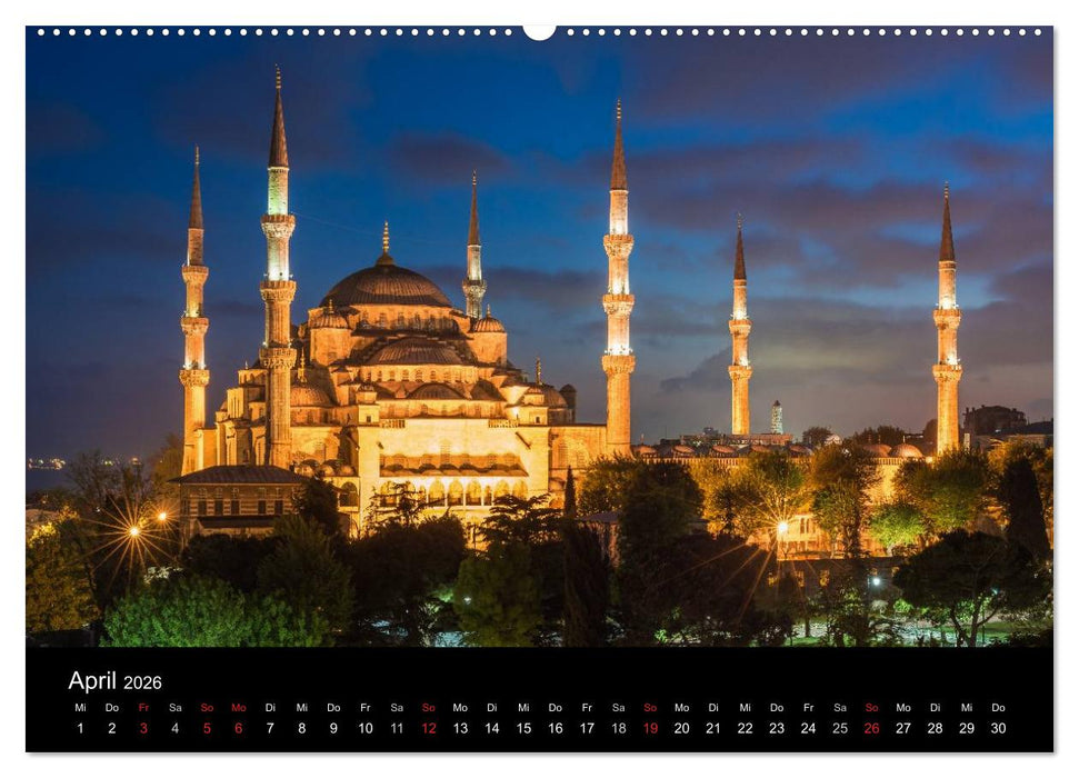 Istanbul - Stadt am Bosporus (CALVENDO Wandkalender 2026)