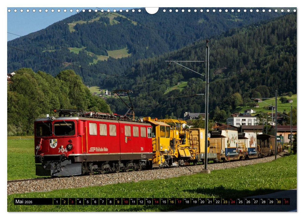 Rhätische Bahn 2026 (CALVENDO Wandkalender 2026)